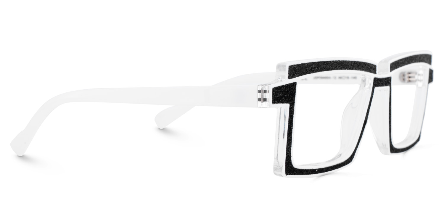 Zephyr Noir Rectangle Lunettes3