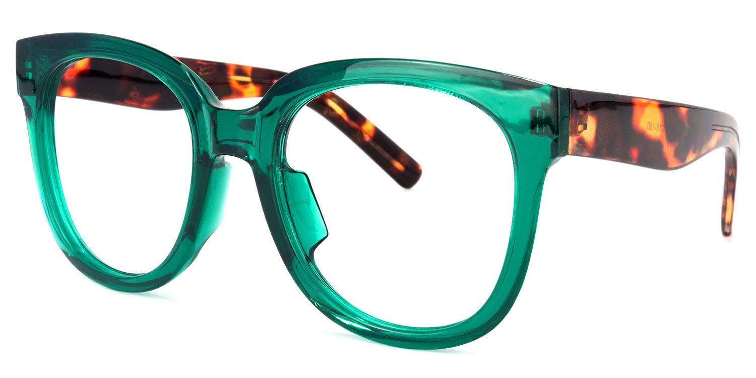 Harrell Lunettes carrées vert foncé1