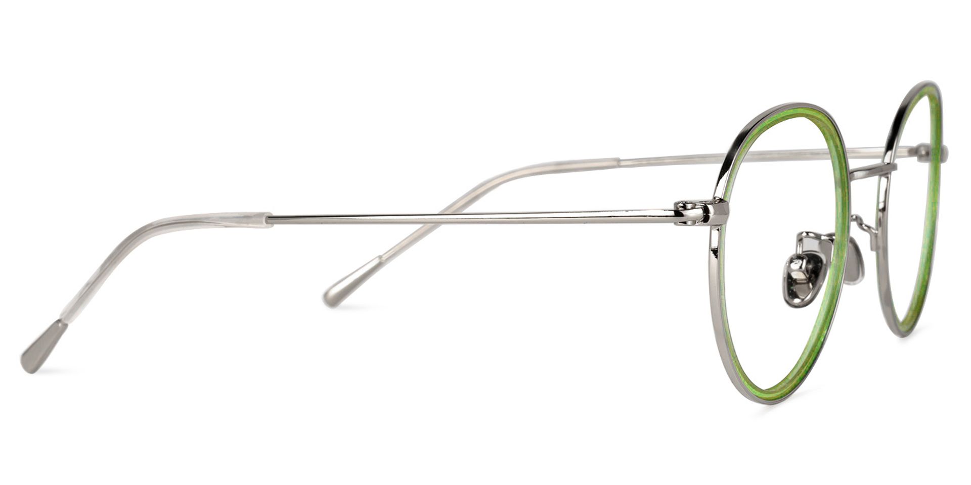 Candice Lunettes Ronds Vert2