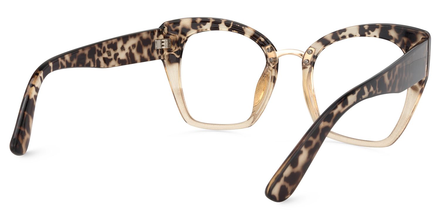 Denis Hell Lunettes de vue de cateye tortue5