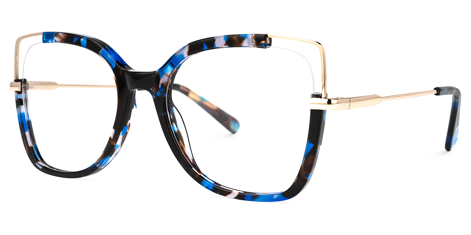 Nunes Bleue Floral Cateye Lunettes2