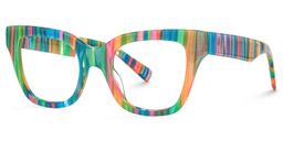 Nereyda Vert Cat-eye lunettes2
