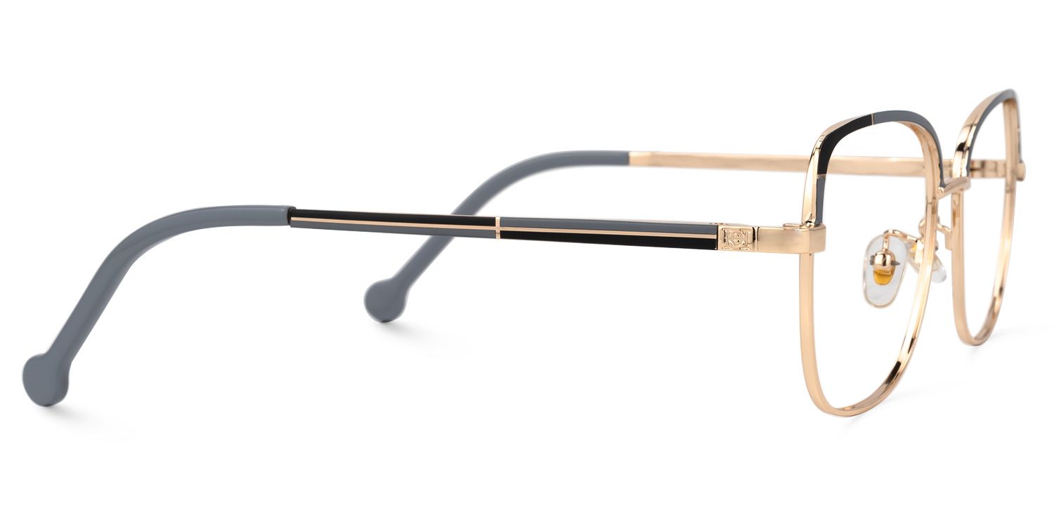 Felicity Or Gris Rectangle Lunettes2