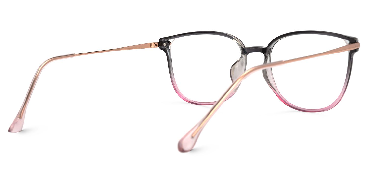 Hartwell Gris Rose Cateye Lunettes2