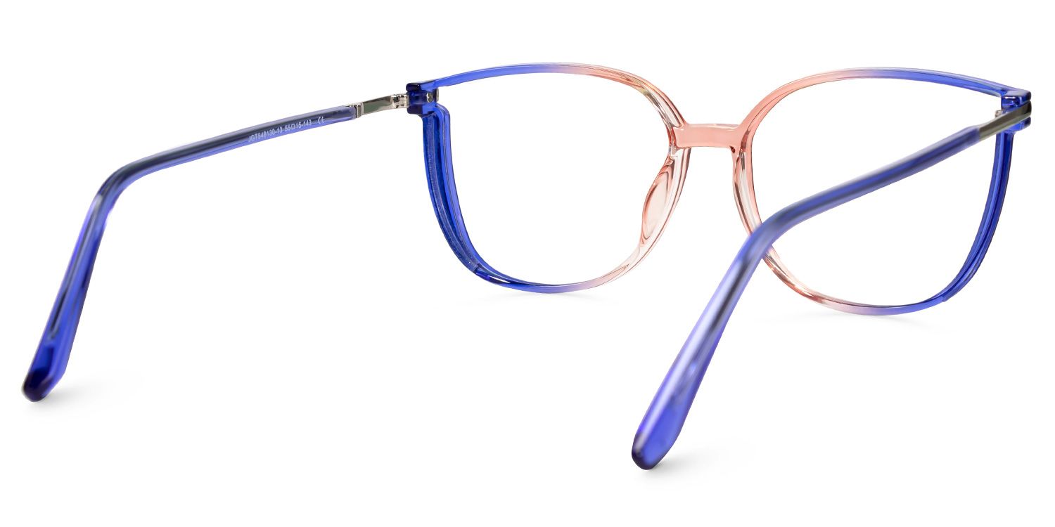 Rodz Bleu-Rose Carré Lunettes3