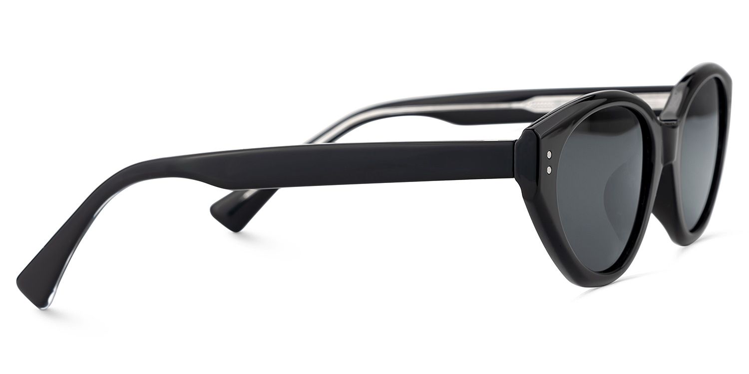 Raine Noir Cateye Solaires3