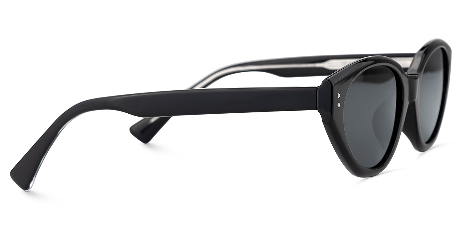 Raine Noir Cateye Solaires3