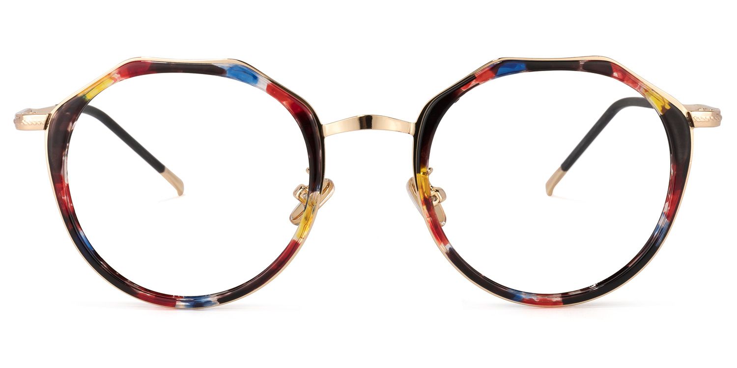Gentry Lunettes géométriques motif floral0