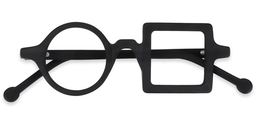 Paola Noir Géométrique lunettes5