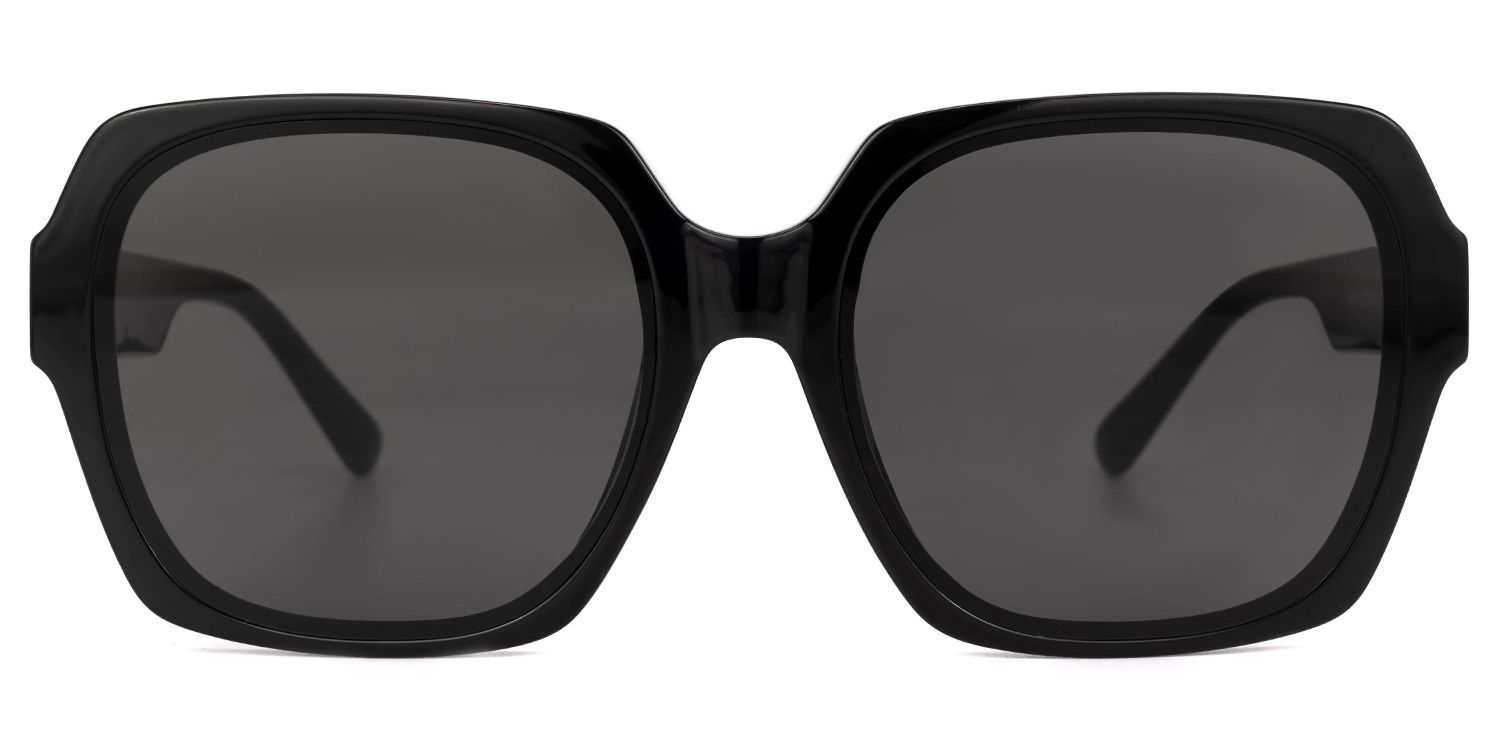 Leary Noir Géométrique Lunettes solaires0