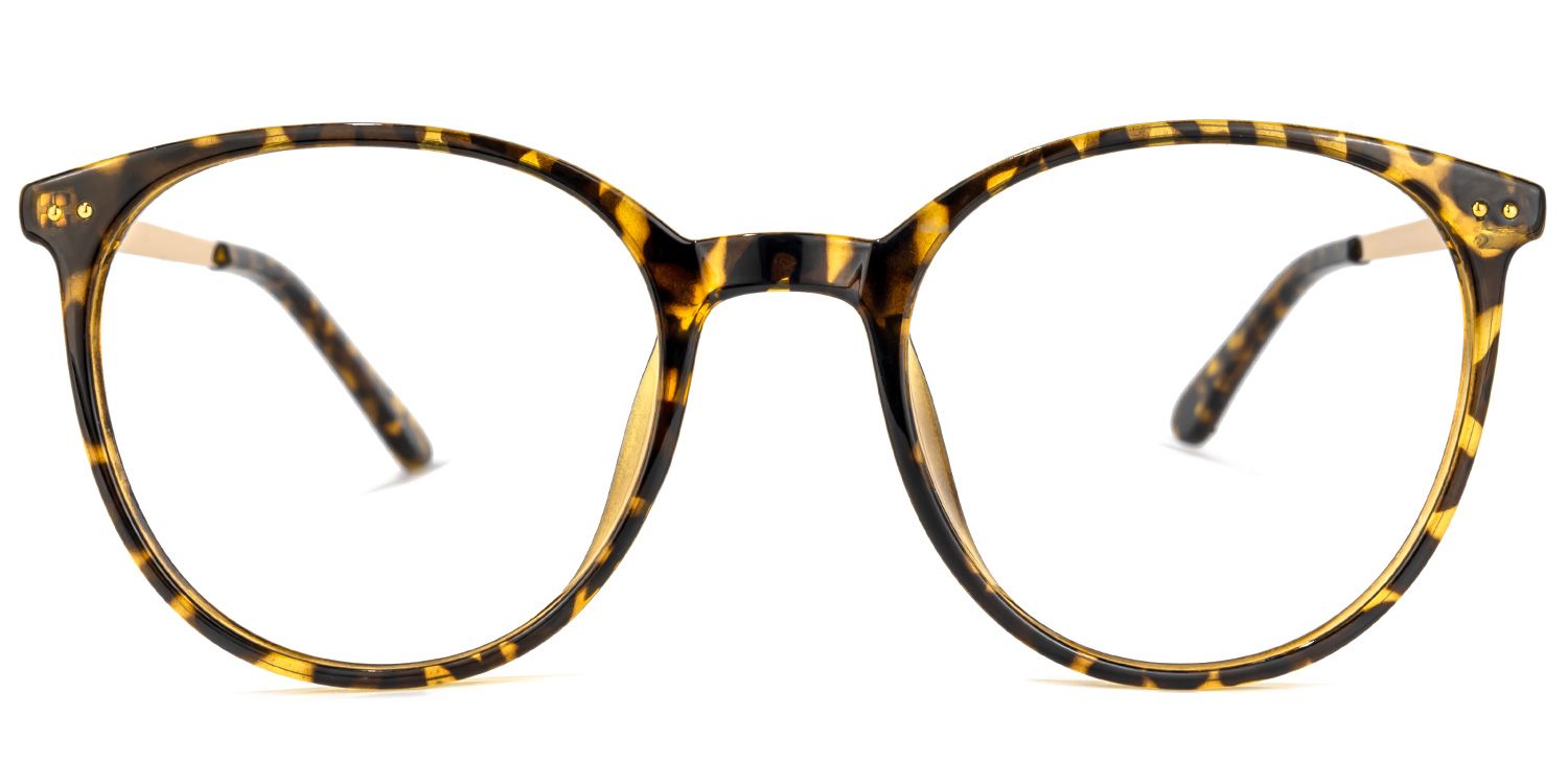 Falecia Lunettes rondes Jaune Tortoise0