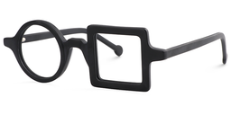 Paola Noir Géométrique lunettes1