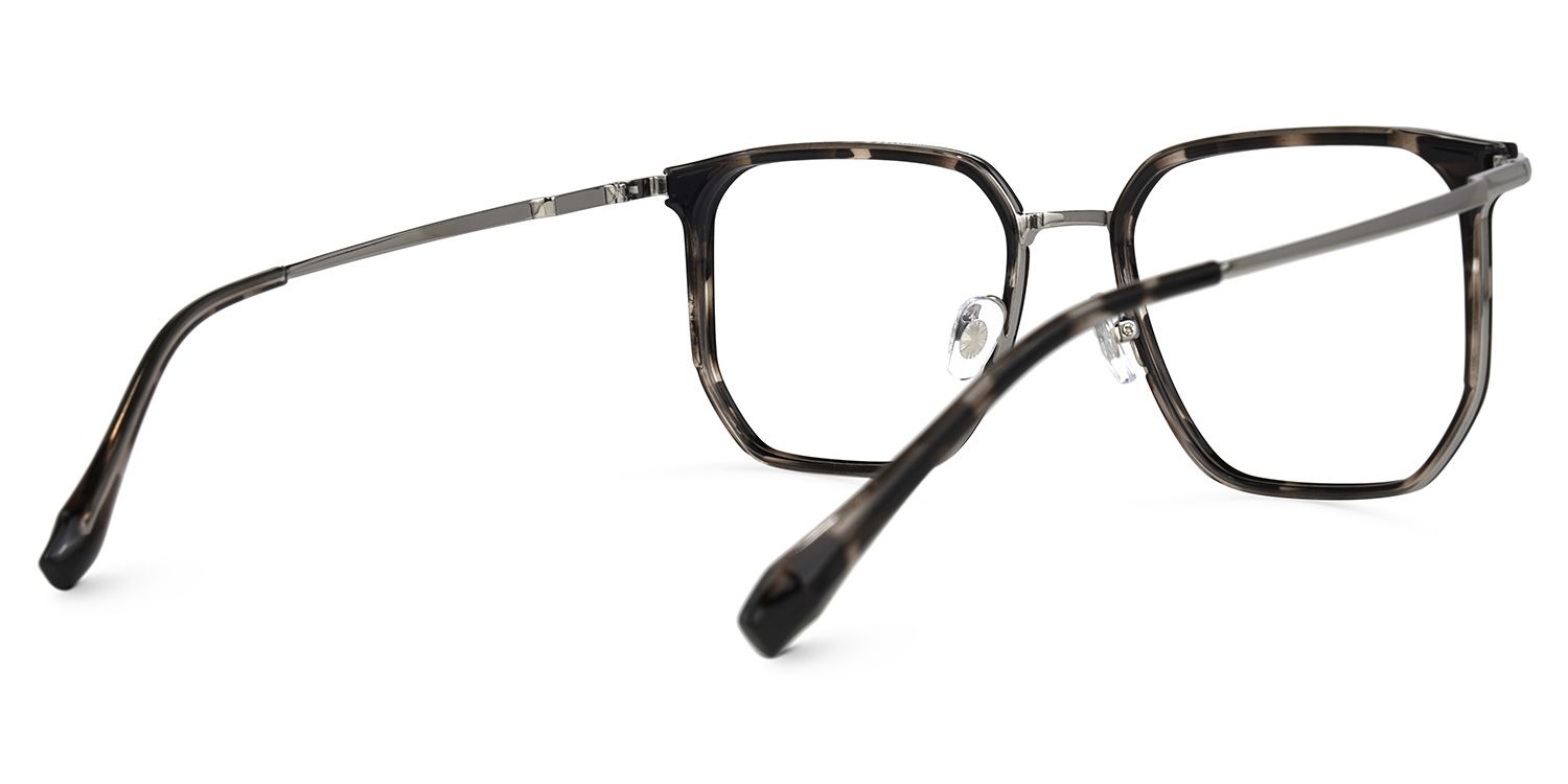 Amber Noir Tortue Carré Lunettes3