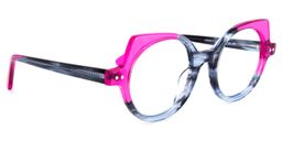 Gilbert Gris Cat-eye lunettes1