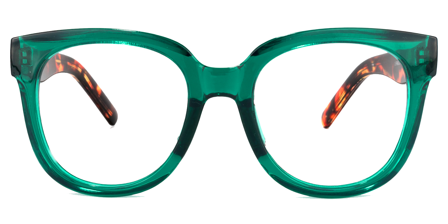 Harrell Lunettes carrées vert foncé0