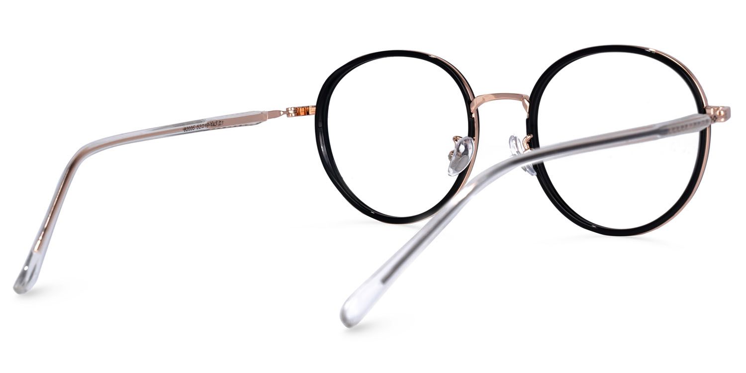 Zhane Lunettes rondes noires3