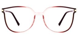 Annalisa Rouge Carré lunettes0