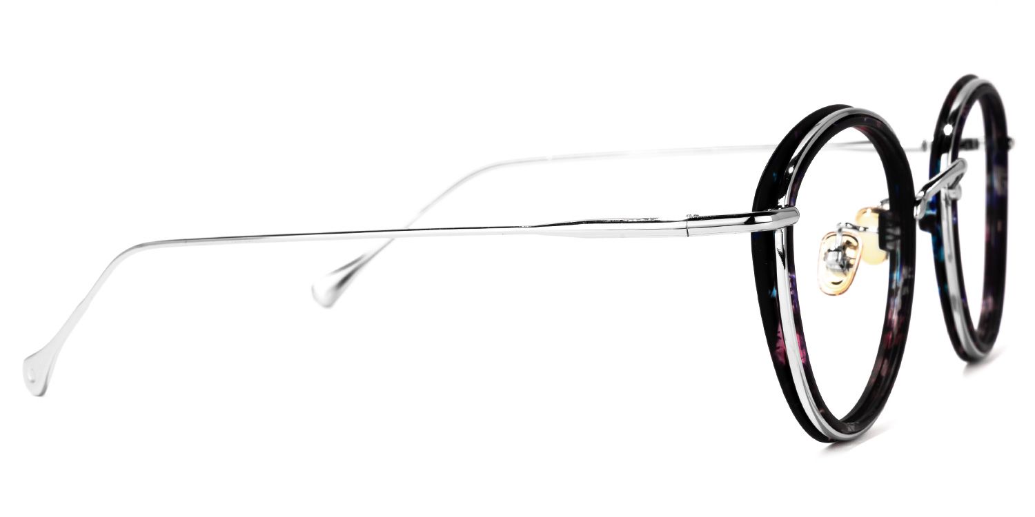 Clementine Bleue Tortue Ronde Lunettes2