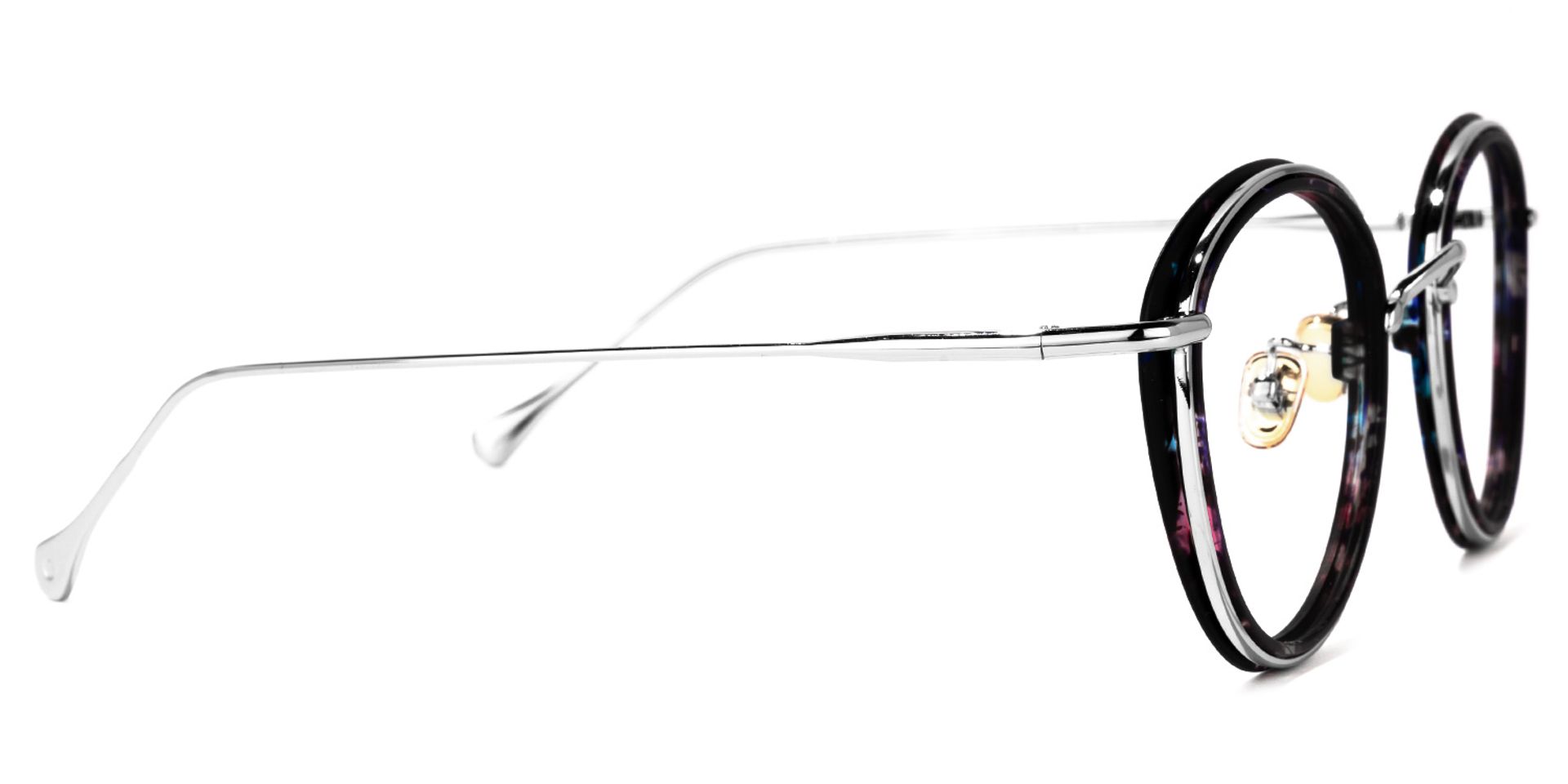 Clementine Bleue Tortue Ronde Lunettes2