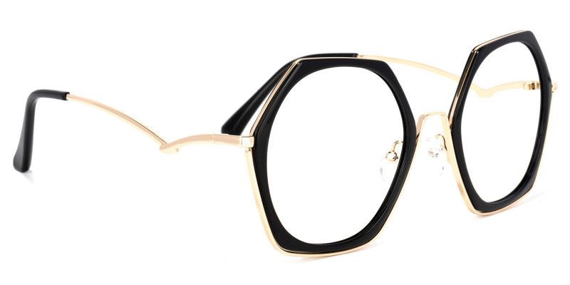 Haine Noir Géométrique Lunettes3