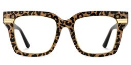 Taylor Or Léopard Carré lunettes0
