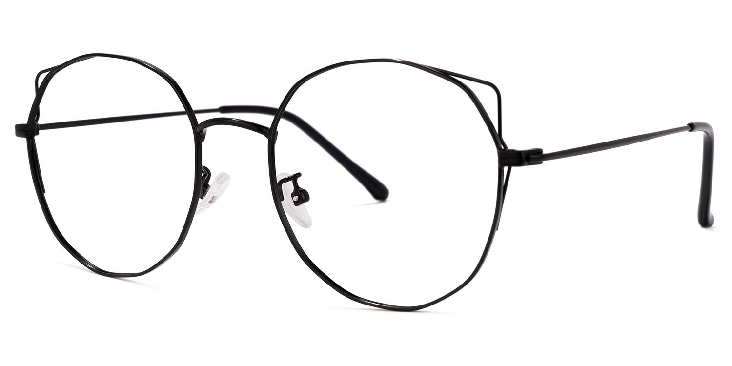 LaRue Lunettes géométriques noires 1