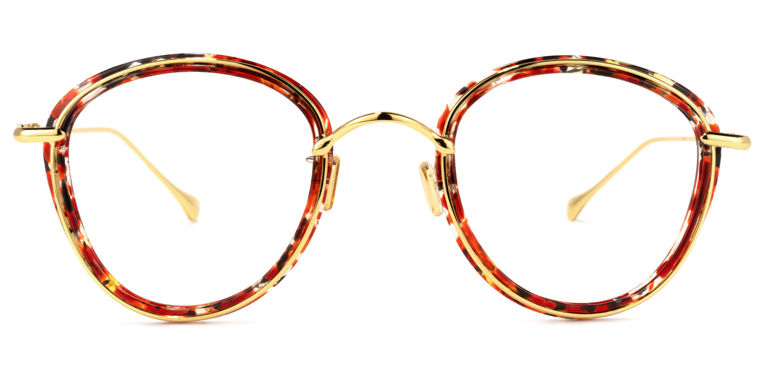 Clementine Rouge Tortue Ronde Lunettes0