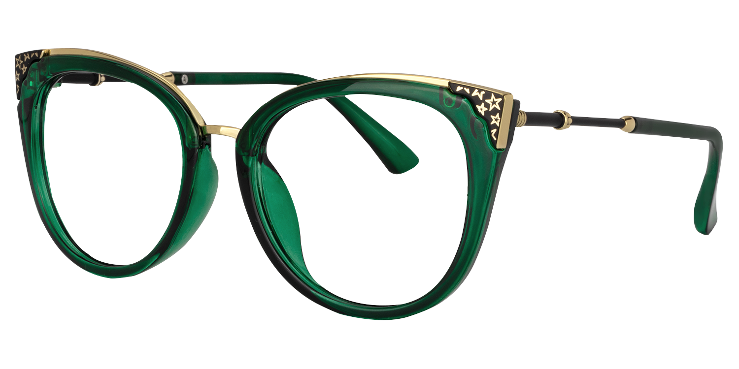 Dalton Lunettes Cateye vert foncé2