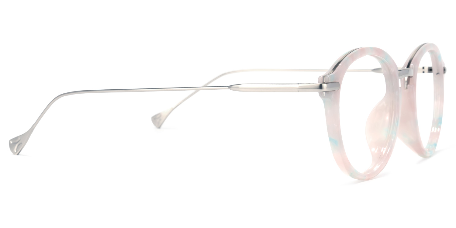 Waino Rose Tortue Ronde Lunettes2