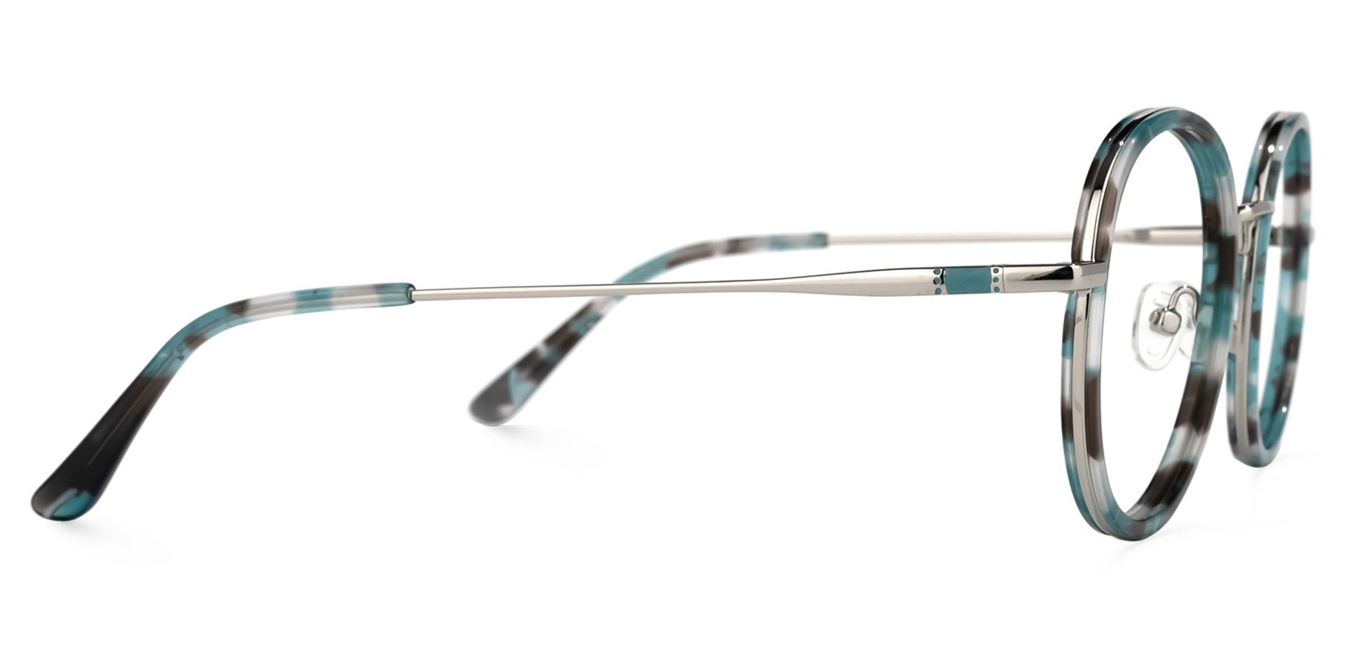 Allison Vert Tortue Ronde Lunettes2