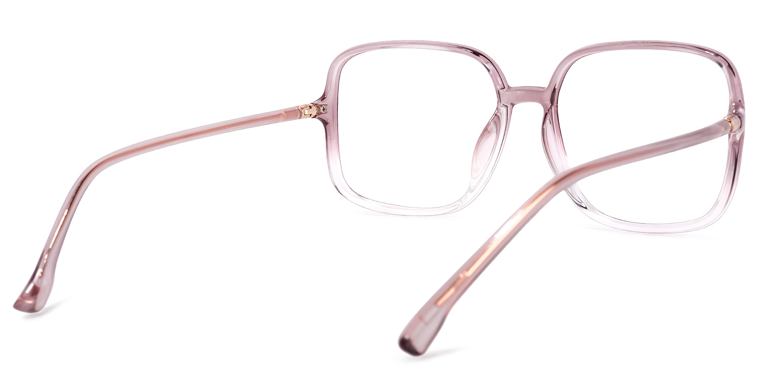 Nanie Lunettes carrées Rose4