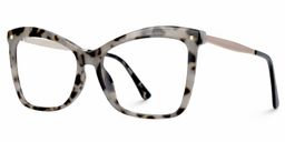 Isaebella Gris-Tortue Papillon lunettes1