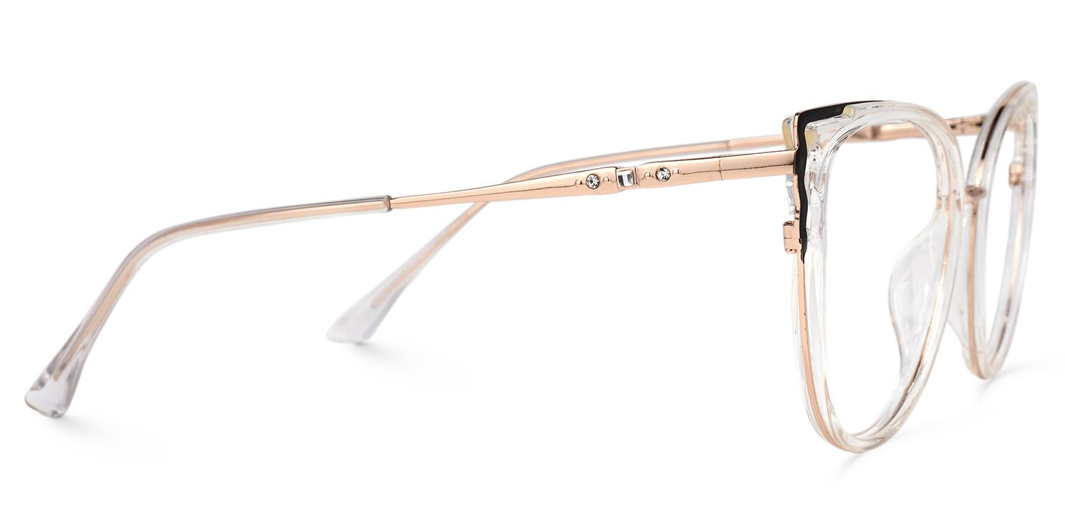 Estrada Noir Cristal Cateye Lunettes2