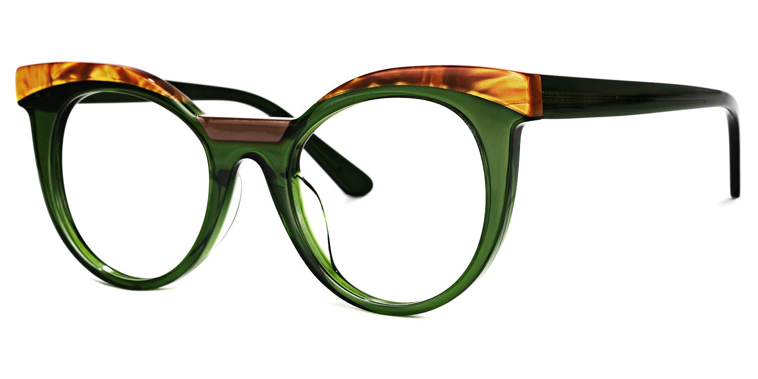 Lismary Vert Cateye Lunettes2