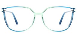 Rodz Bleu-Vert Carré lunettes0
