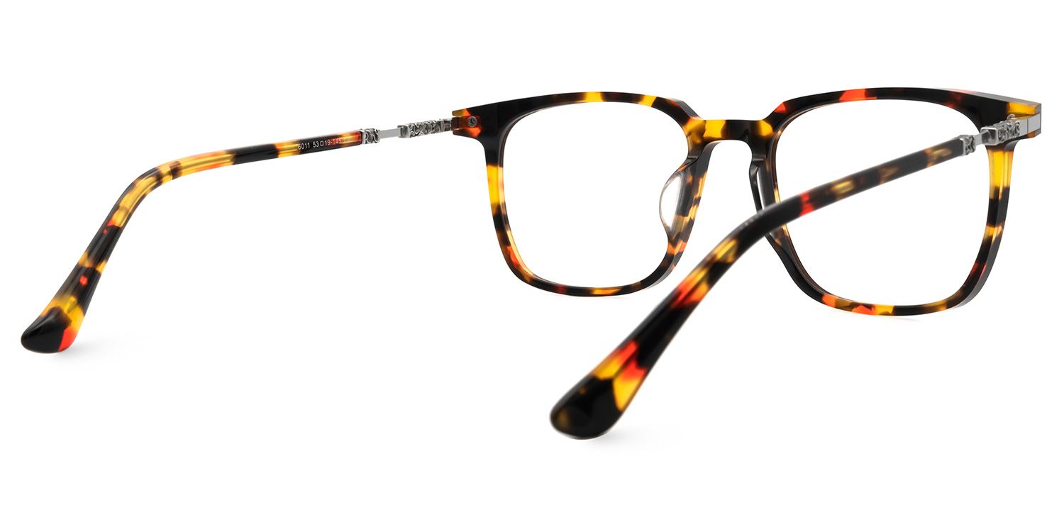 Selma Tortue Carré Lunettes3