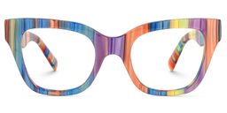 Nereyda Bleu Cat-eye lunettes0