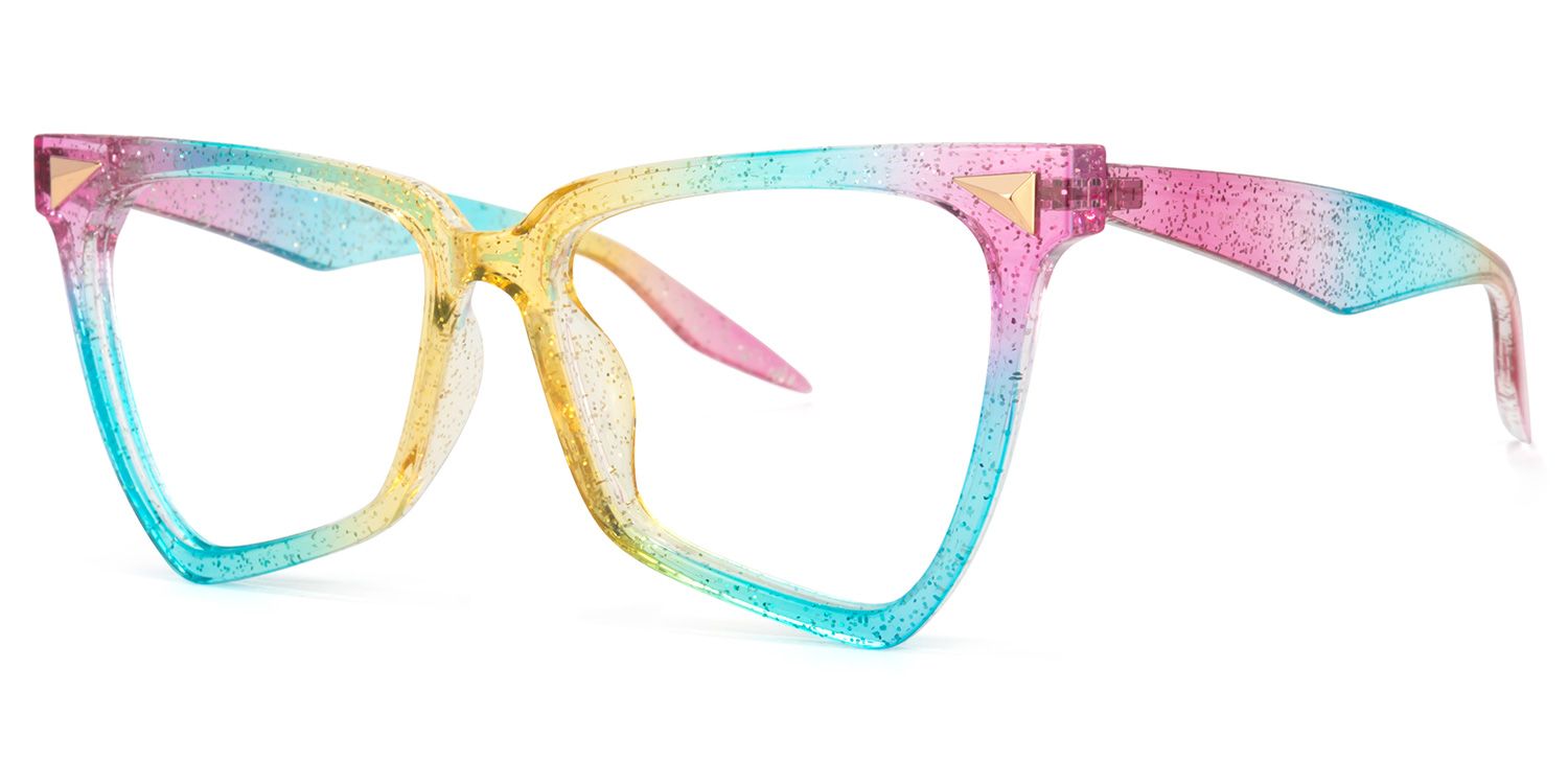 Cicely Lunettes géométriques arc-en-ciel 2