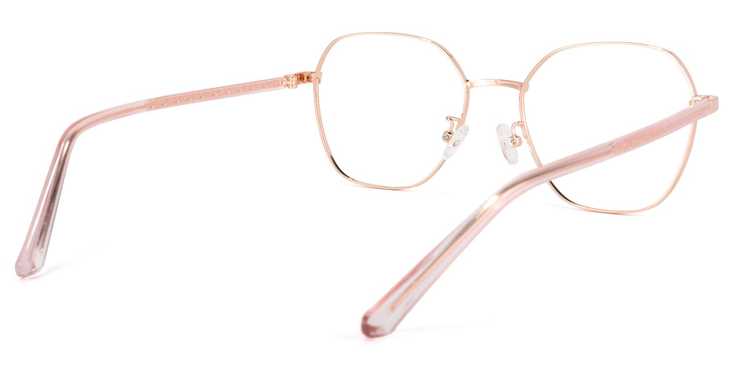 Perry Lunettes géométriques dorées4