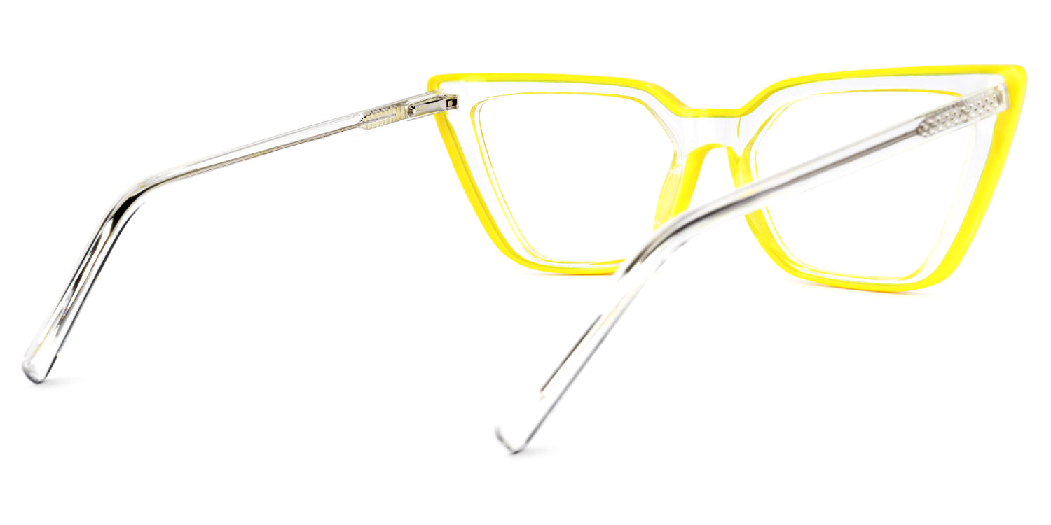 Yosef Jaune Cateye Lunettes3