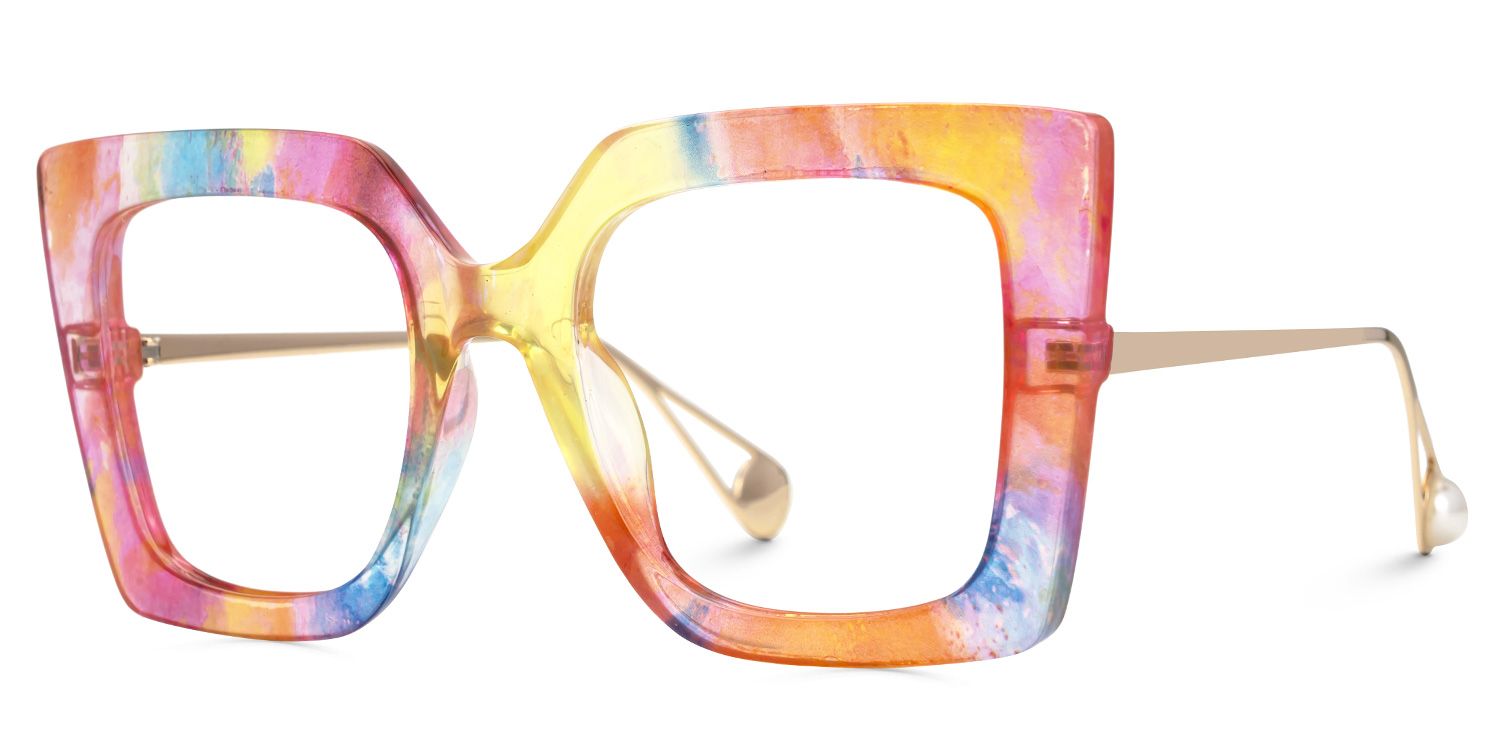 Qatar Multicolor Carré Lunettes1