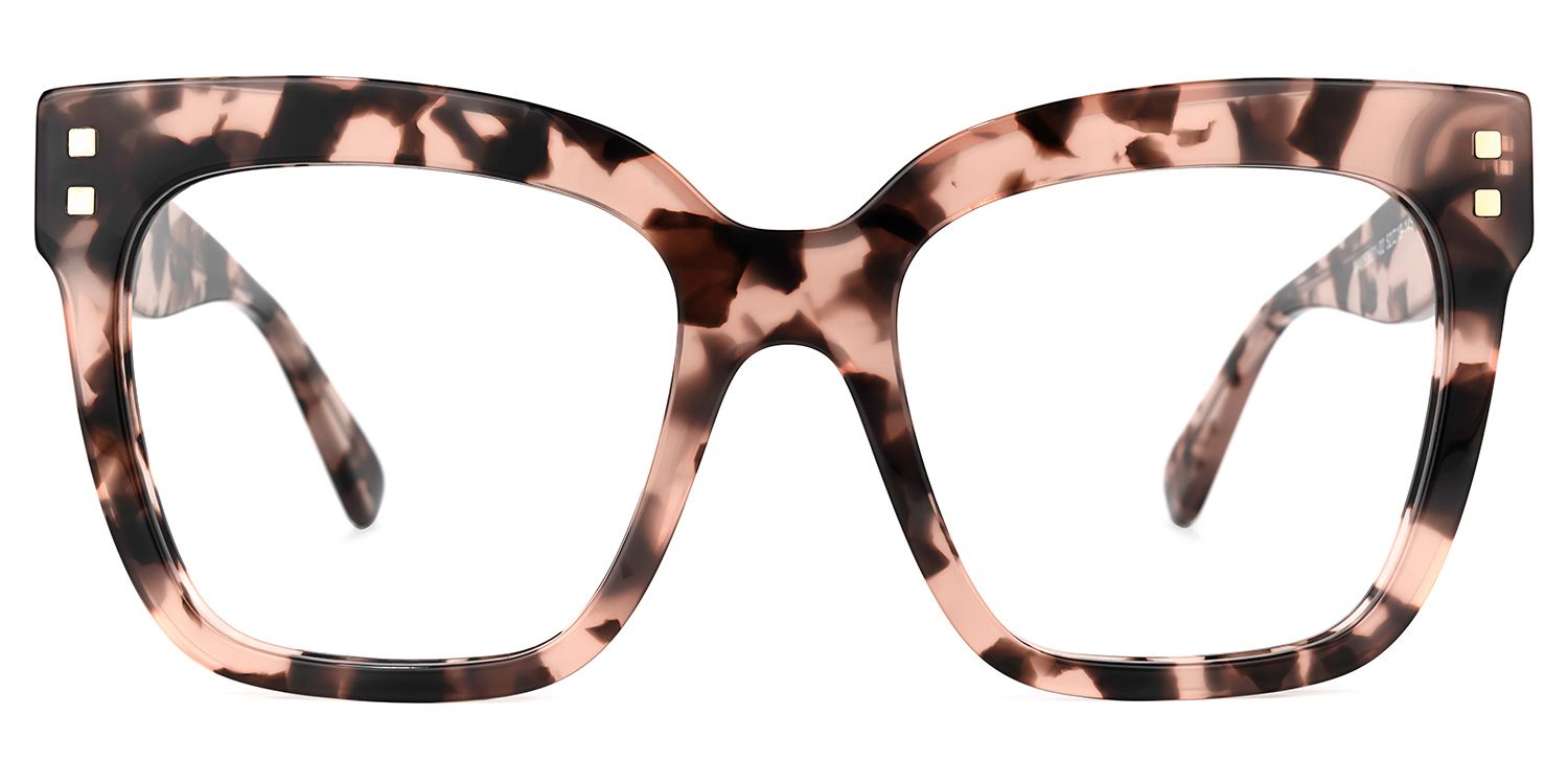 Minguela Rose Tortue Carré Lunettes0