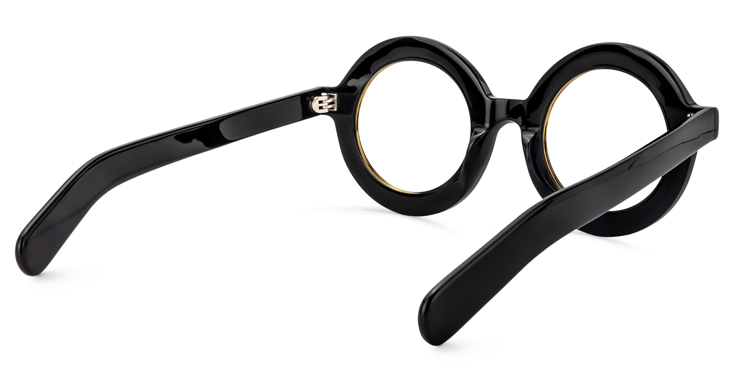 Calhoun Noir Ronde Lunettes4