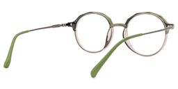 Jessye Vert Ronde lunettes2