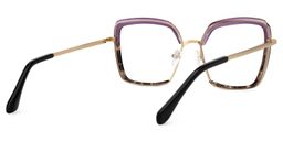 Cordaro Violet-Tortue Carré lunettes3