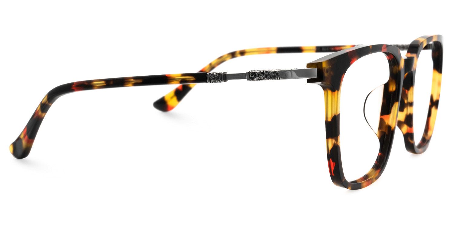 Selma Tortue Carré Lunettes2