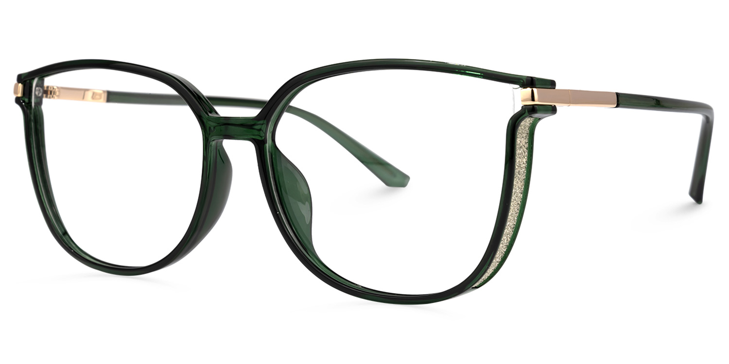 Rodz Vert Foncé Carré Lunettes1