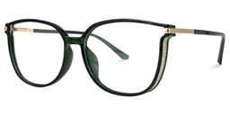 Rodz Vert Foncé Carré lunettes1