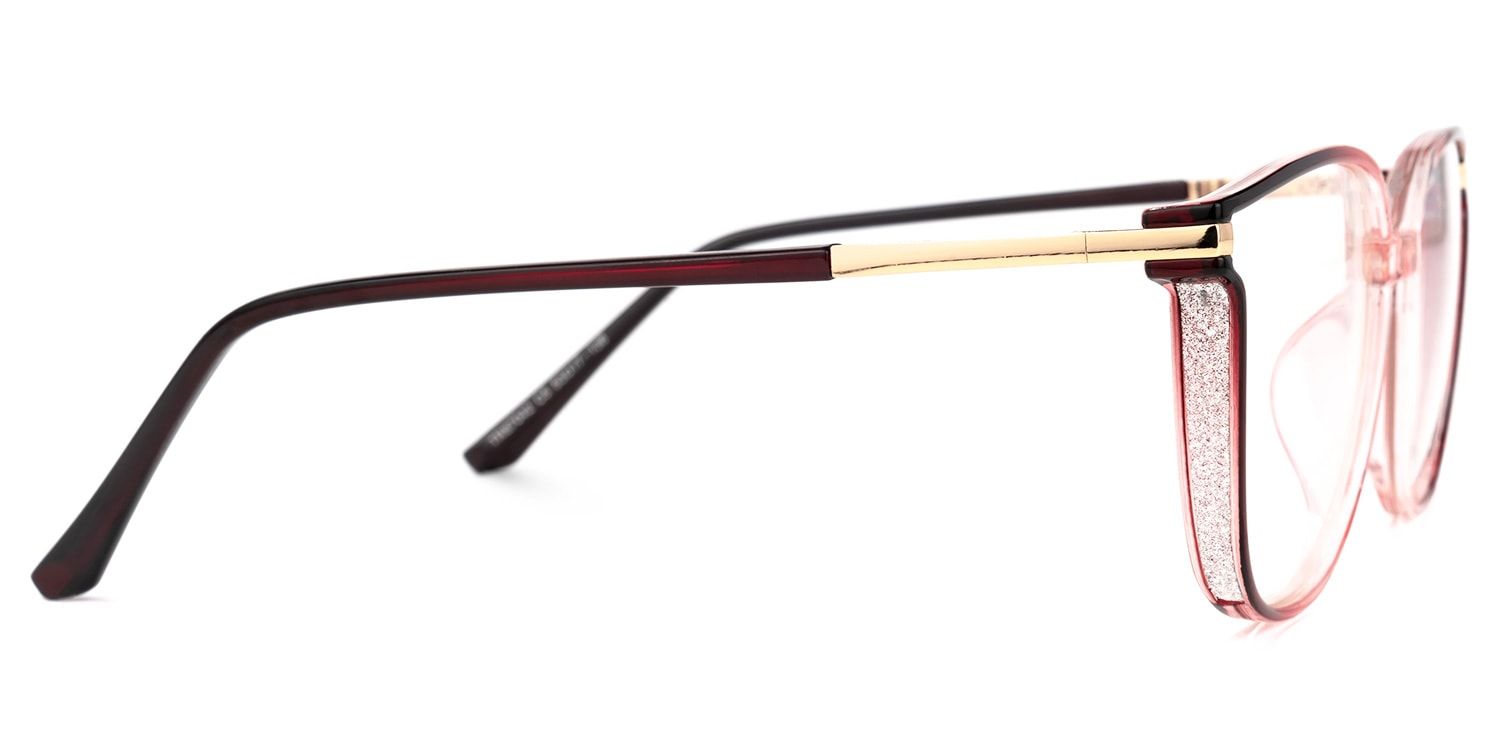 Annalisa Rouge Carré Lunettes2
