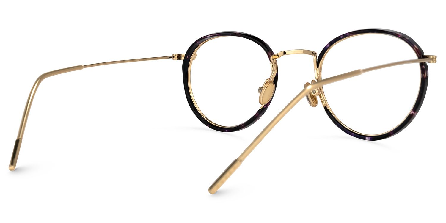 Todd Violet Tortue Ronde Lunettes2